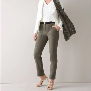 BRAND NEW White House Black Market WHBM Olive Green Pants in 18L